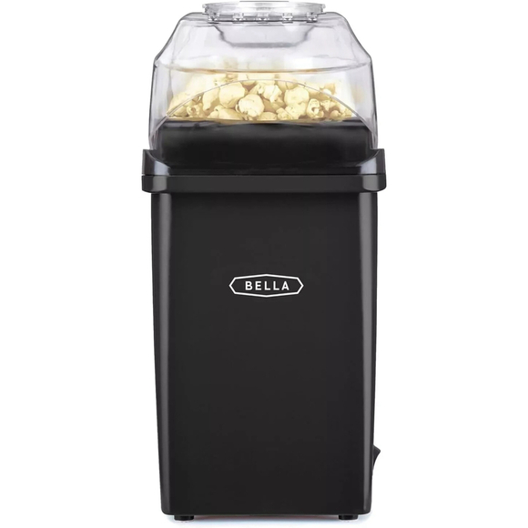 Bella Hot Air Popcorn Maker Healthier Choice No Oil Portable Small BLACK 1200W - Picture 2 of 6